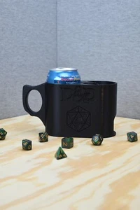 DnD Inspired dice tower with built-in can holder - Tabletop RPG Accessory - Picture 1 of 12