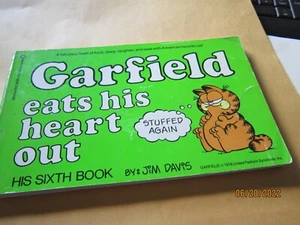 Tira de dibujos animados Garfield 6th Comic Book '83 primera edición Jim Davis se come su corazón - Imagen 1 de 4