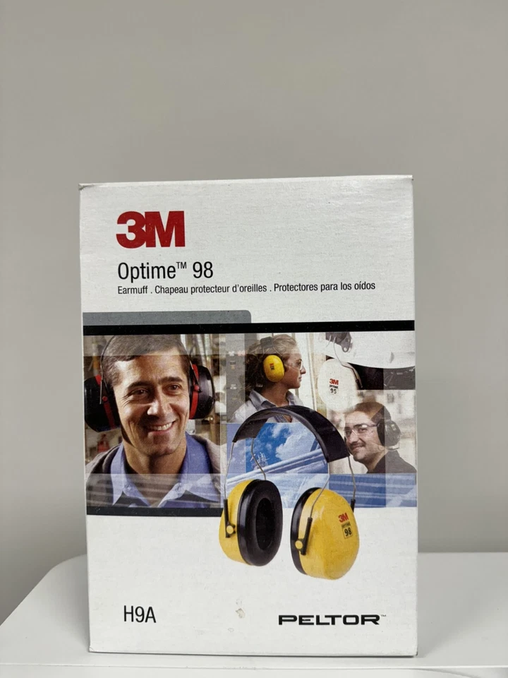 3M Peltor Optime 98 Earmuffs H9A, Over-the-Head *Brand New*