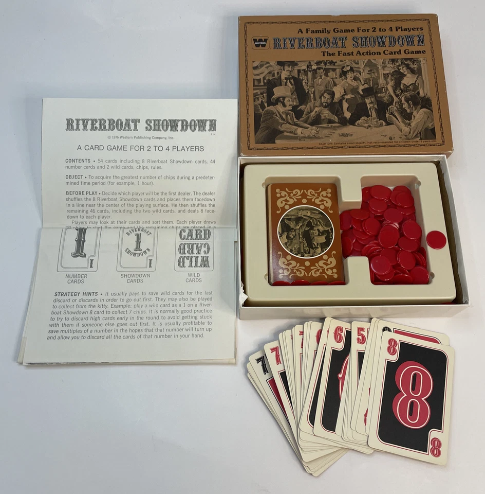 Vintage Card Game Whitman Riverboat Showdown - Image 1 of 4