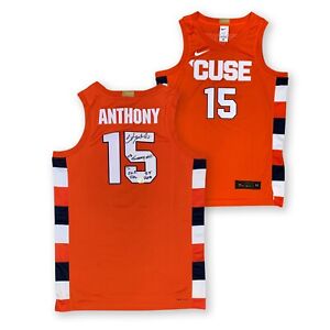 Carmelo Anthony Autographed Syracuse Nike Signed Stats Jersey Fanatics LE 10/15