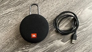 JBL Clip 3 Portable Black Bluetooth Speaker W/ USB Cable - Picture 1 of 3