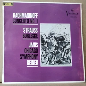 RCA VICS-1101 RACHMANINOFF CONCERTO NO.1 BYRON JANIS REINER AUS 1ST STEREO ED LP - Picture 1 of 3