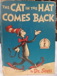 Vintage "Die Katze im Hut kommt zurück" Dr. Seuss ~ 1958 Buch Club Edition - Bild 1 von 14