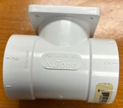 Juego de 12 - Blanco NuTone Aspiradora PVC 364 2" Brida "T" - NUEVO STOCK ANTIGUO Foto 1 de 4