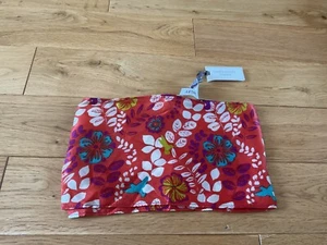 LAURA ASHLEY silk floral orange scarf NWT - Picture 1 of 7