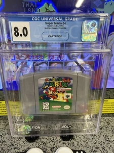 1996 N64 Super Mario 64 Graded CGC 8.0 Nintendo 64 NFR Not for Resale Cart RARE! - Picture 1 of 10