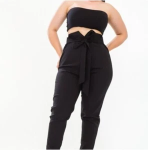 Plus Size Black Skinny Pants, Size 1X NWT - Picture 1 of 5