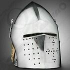 Custom Sca Hnb 16 Gauge Steel Medieval Tournament Bascinet Helmet W Stand Op23