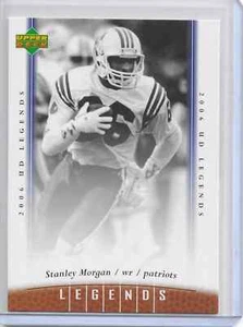 2006 Upper Deck Legends Football Stanley Morgan Card # 100 New England Patriots - Picture 1 of 1