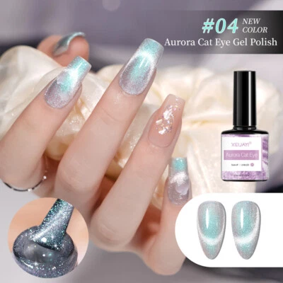 Cat Eye Soak Off Uv-Gel-Nagelkristall-Diamant-Aurora-Gel-Magnet-Nagellack , - Bild 1 von 4