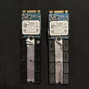 LOT OF 2 TOSHIBA KBG30ZMS256G 256GB SSD NVMe M.2 2230 SATA 035PK2 FREE SHIPPING! - Picture 1 of 4
