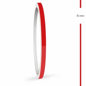 Zierstreifen 9mm 10 Meter Rot Glänzend RAL 3002 Glanz Auto Boot Motorrad WoMo - Bild 1 von 5