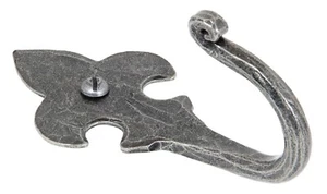 From The Anvil 33722 Pewter Fleur-De-Lys Coat Hook - Imagen 1 de 2
