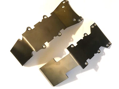 Gorillamaxx UE HCR Titanium F&R Skid Plates for Traxxas Emaxx Tmaxx 2.5 3.3 - Image 1 of 2