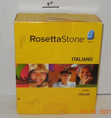Software CD de aprendizaje de idioma italiano ROSETTA STONE versión 3 nivel 1 Foto 1 de 4