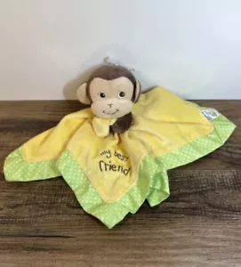 Garanimals 13" Monkey Lovey My Best Friend Green Yellow Baby Security Blanket - Picture 1 of 6
