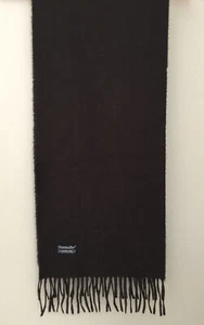 Christian Dior Cashmaire 100% acrilico marrone 54"x 11" frangia Made in Japan - Foto 1 di 5