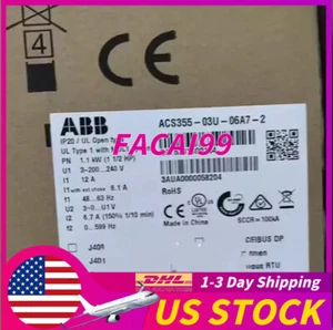 Brand New ACS355-03U-06A7-2 ABB Free Shipping - Picture 1 of 2