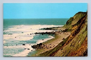 Mohegan Bluffs Block Island Rhode Island Postcard Unposted - Picture 1 of 2