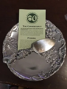 Arthur Court grape cheese tray and knife set NEW-8” Plate - Picture 1 of 6