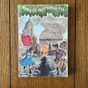Magic Tree House #24 Earthquake In The Early Morning By Mary Pope Osbourne - Foto 1 di 2