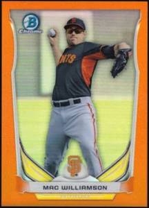 2014 Bowman Draft Chrome Top Orange Refractor - Mac Williamson [07/25] Rookie - Bild 1 von 4
