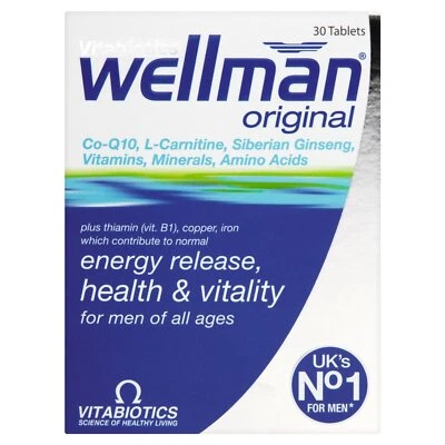 Vitabiotic Wellman 30 comprimidos - Pack de 5 Foto 1 de 2