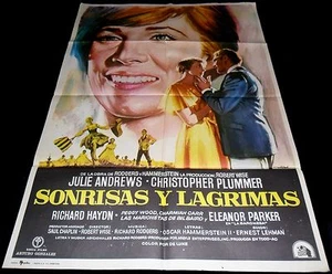 1965 The Sound of Music ORIGINAL SPAIN POSTER Julie Andrews AMAZING original ART - Bild 1 von 1