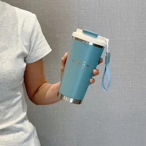 Large Capacity Coffee Water Cup TPR Handhold Portable Bottle Milk - Picture 1 of 18
