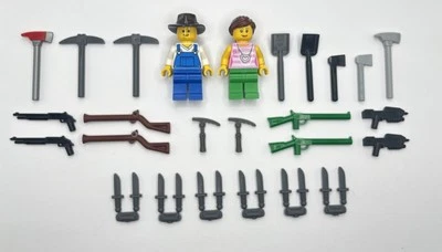 Lot of 38 Weapons for Lego Minifigure Brand New! Custom Minifigures Shovel Rifle - Image 1 of 2