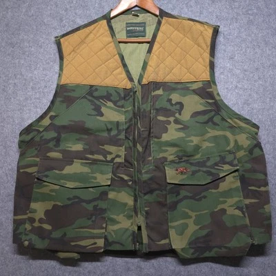 Wolverine Brand Vest Mens XL Camo Hunting Back Pouch Canvas Heavy Outdoor VTG - Image 1 of 4