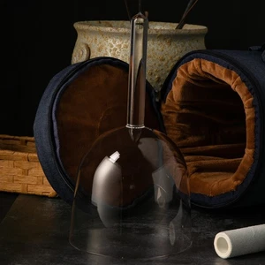 528hz 6inch Transparent Crystal Singing Bowl Handheld Clear Sound Bowls with bag - Picture 1 of 6