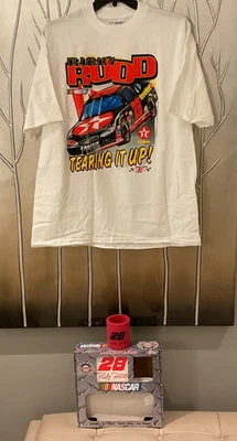 T-SHIRT RICKY RUDD #28 TEXICO TEARING IT UP NASCAR WHITE SIZE ADULT XL + BONUS! - Image 1 of 4