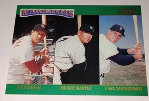 1992 Stan Musial Mickey Mantle Carl Yastrzemski Score The Franchise Players #4 - Picture 1 of 2