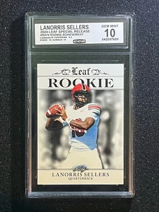 Lanorris Sellers - 2024 Leaf Special Release Rookie Achievement Gem 10 - Gamecock - Imagen 1 de 2