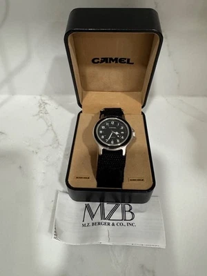 Nuevo reloj vintage para hombre Camel Cigarettes sin usar con caja correa negra Foto 1 de 4