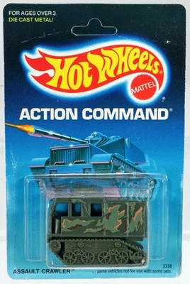Hot Wheels Assault Crawler Action Command Series - 3338 NRFP 1988 Olive 1:64 - Image 1 of 4