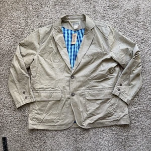 Duluth Trading Co Präsentation Blazer Jacke Herren XL hellbraun Baumwolle - lesen hat Mängel - Bild 1 von 24