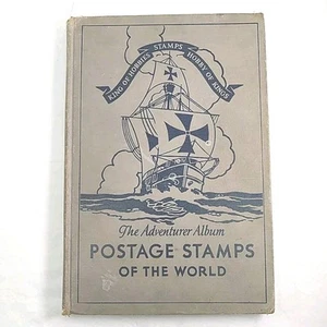 Old Stamp Book With Stamps Of The World From 1947 Era 160 Assorted Cancelled Pcs - Imagen 1 de 18
