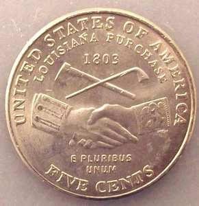 2004-P JEFFERSON NICKEL 5c PEACE METAL DESIGN BU UNCIRCULATED - Bild 1 von 2