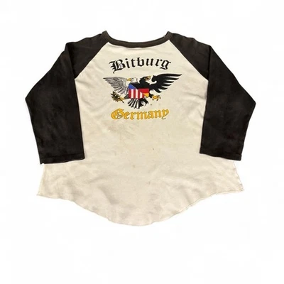 Vintage 80s Bavarian Germany Raglan Baseball T-Shirt Size Large Single Stitch - Image 1 of 4