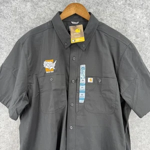 Carhartt Shirt Mens 2XL Black Rugged Professional Rugged Flex Short Sleeve Work - Picture 1 of 13