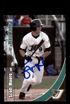 Signed Baseball Card Auto Scott Moore 2006 Grandstand West Tenn Diamond Jaxx - Image 1 of 2