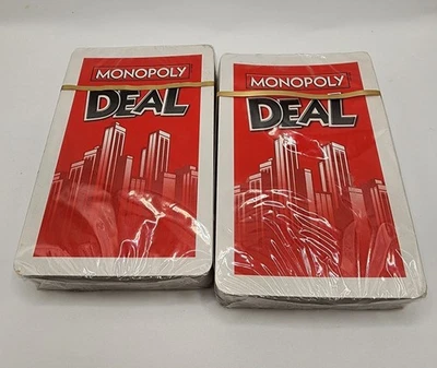 Sealed New Monopoly Deal Cards Games 2008 No Box 2 packs - Image 1 of 2