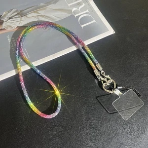 Bright Phone Anti-lost Rope Crystal Hanging Cord Phone Accessories - Photo 1 sur 18