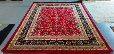 Alfombra mancha trasera roja/negra 8'-0" x 10'-0", precio reducido 1172784699 LNH331B-810 Foto 1 de 4
