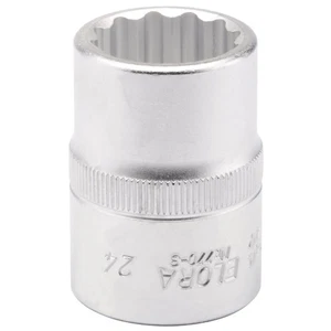 Elora 24mm 3/4"D Bi-Hexagon Socket Standard Length Chrome Plated 00723 - Picture 1 of 1