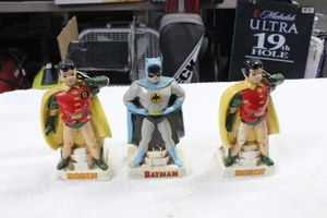 Vintage 1966 NATIONAL Periodical Publication Ceramic 1BATMAN 2 Robins Coin BANKS - Picture 1 of 17