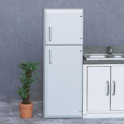 Réfrigérateur cuisine miniature maison de poupée 1/12 meuble - Photo 1/4